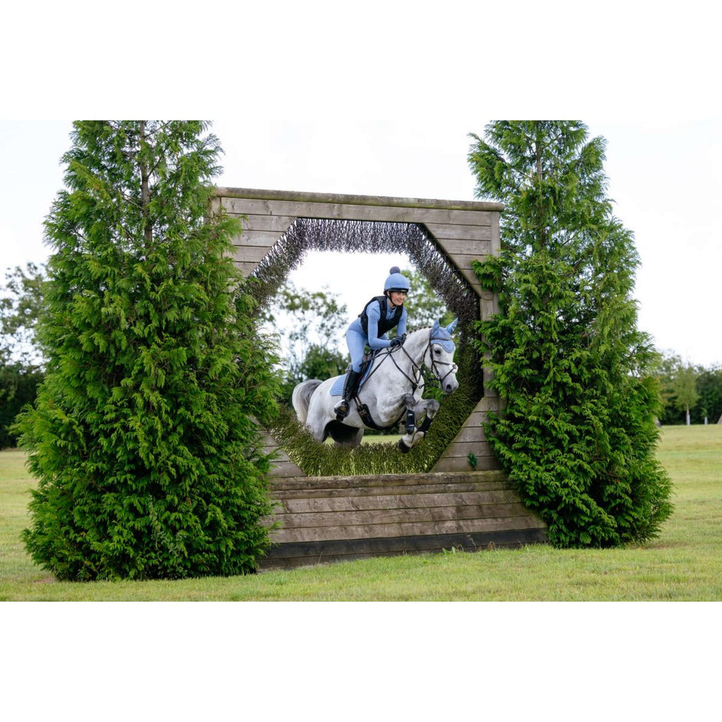 LeMieux Saddlepad Suede Close Contact Square Jumping Powder Blue