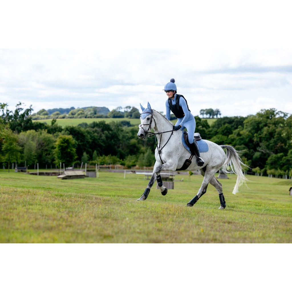 LeMieux Saddlepad Suede Close Contact Square Jumping Powder Blue