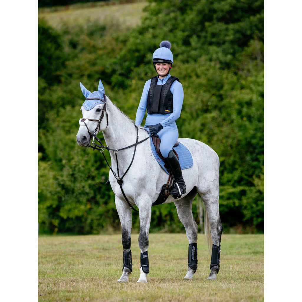 LeMieux Saddlepad Suede Close Contact Square Jumping Powder Blue