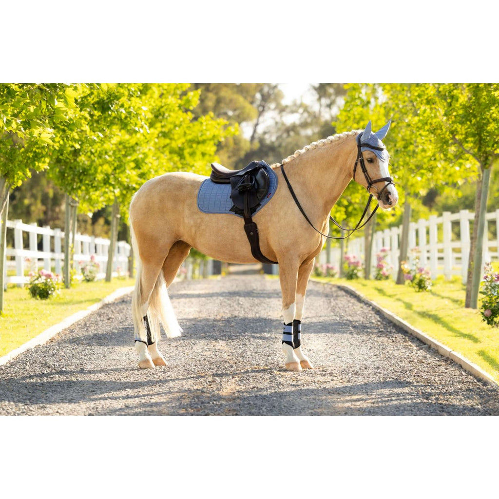 LeMieux Saddlepad Suede Close Contact Square Jumping Powder Blue