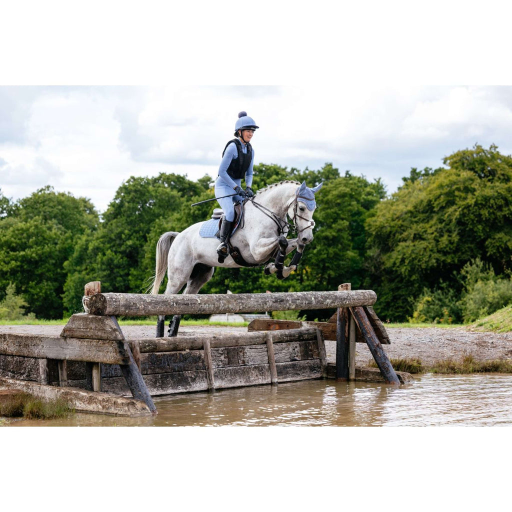 LeMieux Saddlepad Suede Close Contact Square Jumping Powder Blue
