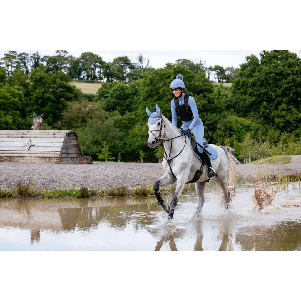 LeMieux Saddlepad Suede Close Contact Square Jumping Powder Blue