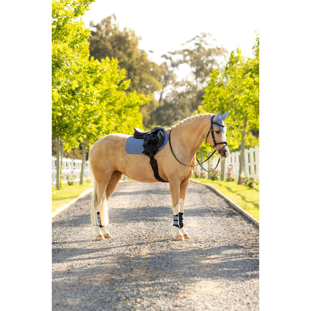 LeMieux Saddlepad Suede Close Contact Square Jumping Powder Blue