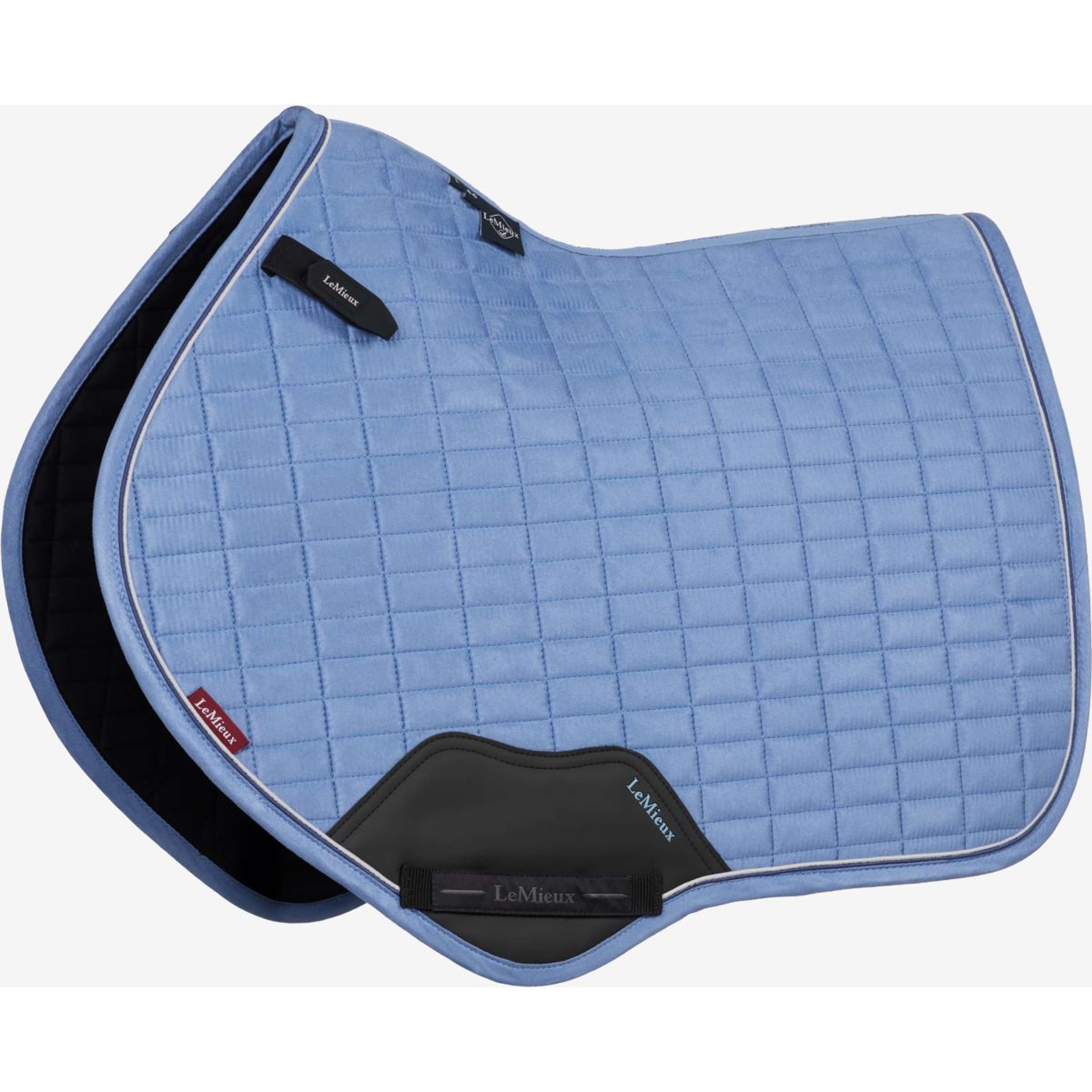 LeMieux Saddlepad Suede Close Contact Square Jumping Powder Blue ...