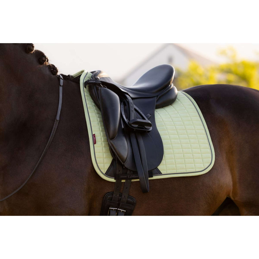 LeMieux Saddlepad Suede Square Dressage Macaron
