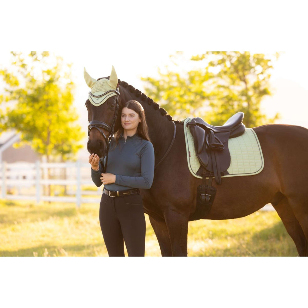 LeMieux Saddlepad Suede Square Dressage Macaron
