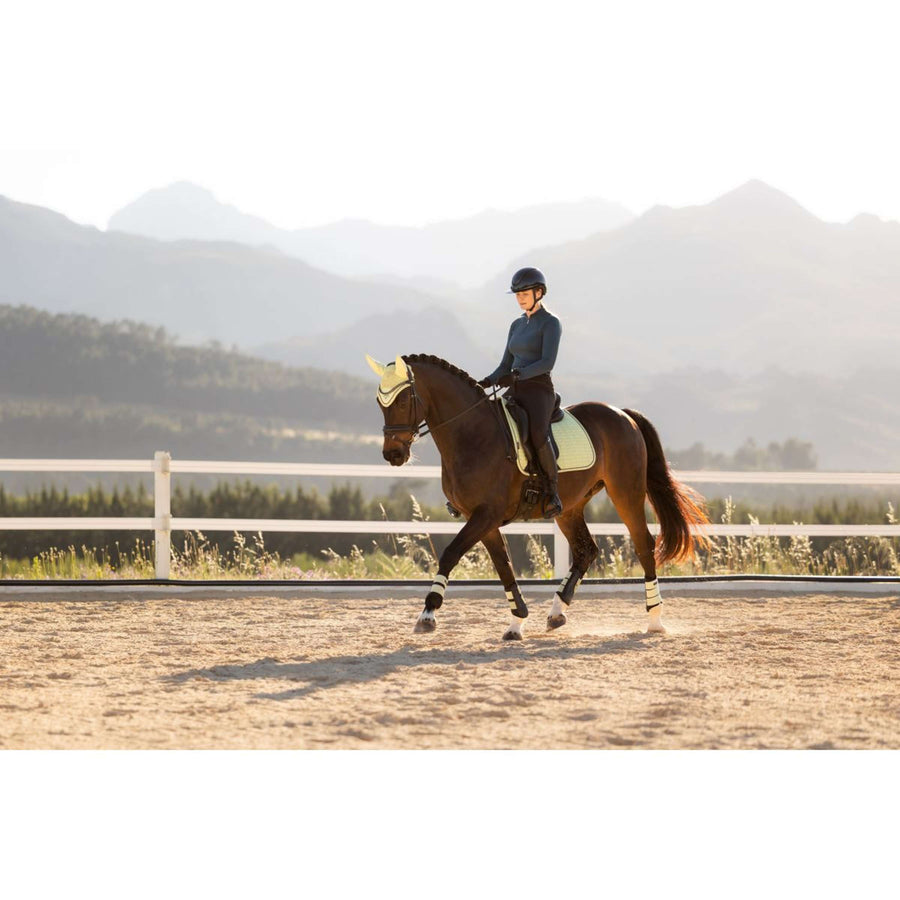 LeMieux Saddlepad Suede Square Dressage Macaron