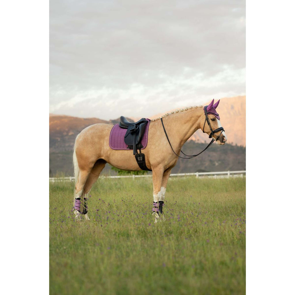 LeMieux Saddlepad Suede Square Dressage Mallow