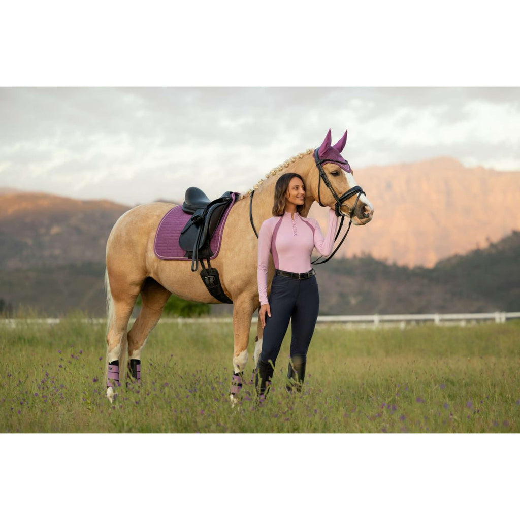 LeMieux Saddlepad Suede Square Dressage Mallow