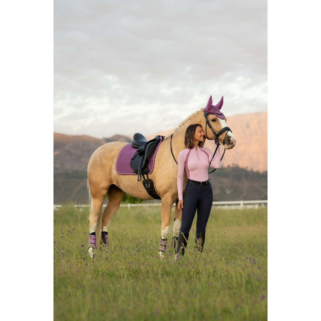 LeMieux Saddlepad Suede Square Dressage Mallow