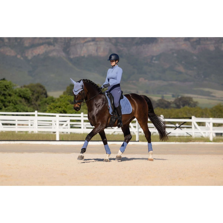 LeMieux Saddlepad Suede Square Dressage Powder Blue