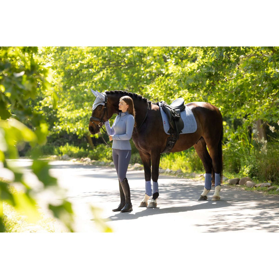 LeMieux Saddlepad Suede Square Dressage Powder Blue