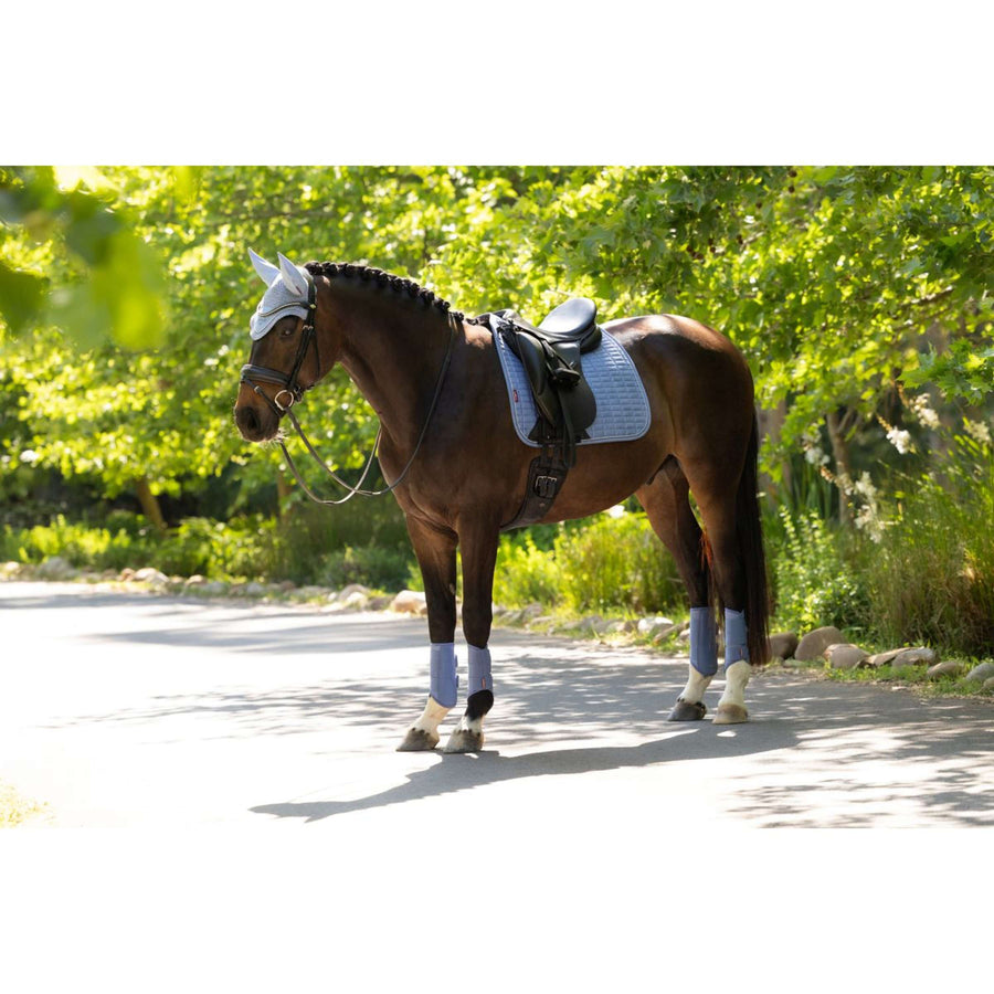 LeMieux Saddlepad Suede Square Dressage Powder Blue