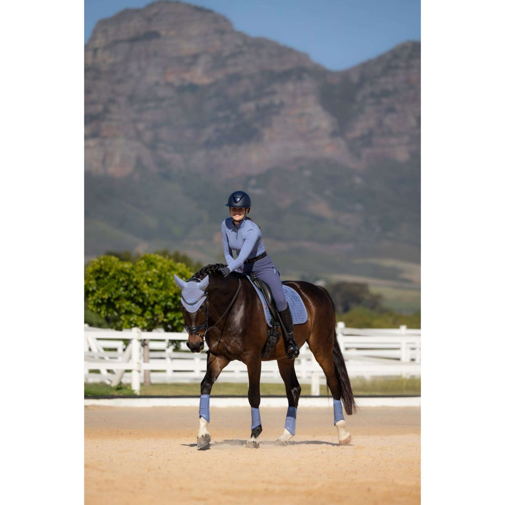 LeMieux Saddlepad Suede Square Dressage Powder Blue
