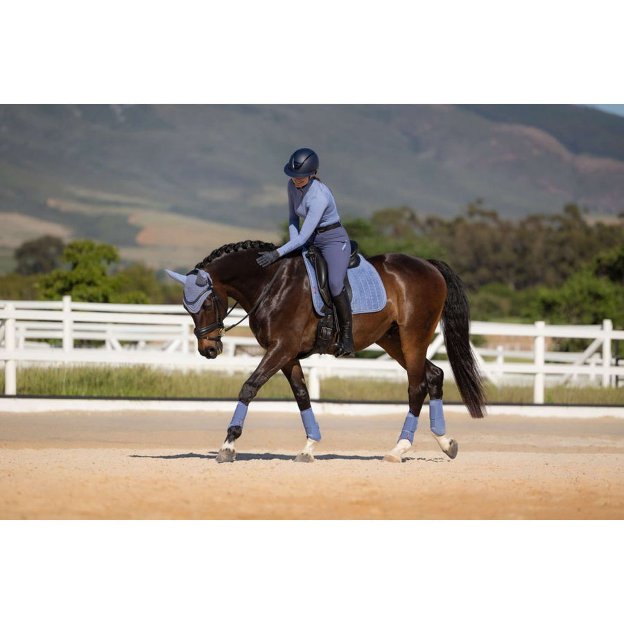 LeMieux Saddlepad Suede Square Dressage Powder Blue