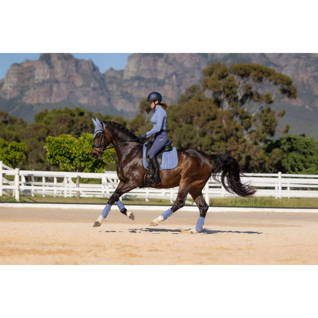 LeMieux Saddlepad Suede Square Dressage Powder Blue