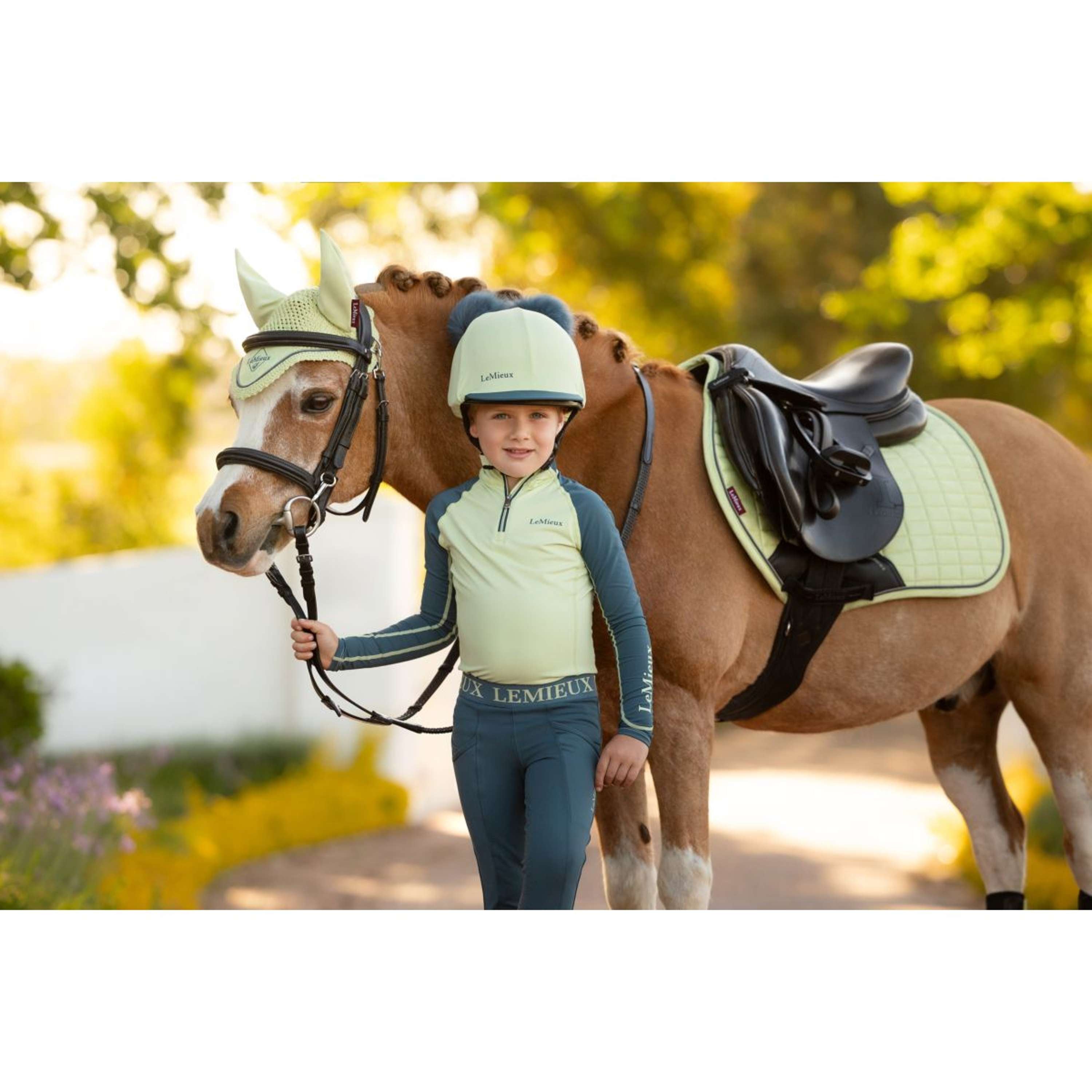 LeMieux Saddlepad Mini Suede Close Contact Square Jumping Macaron