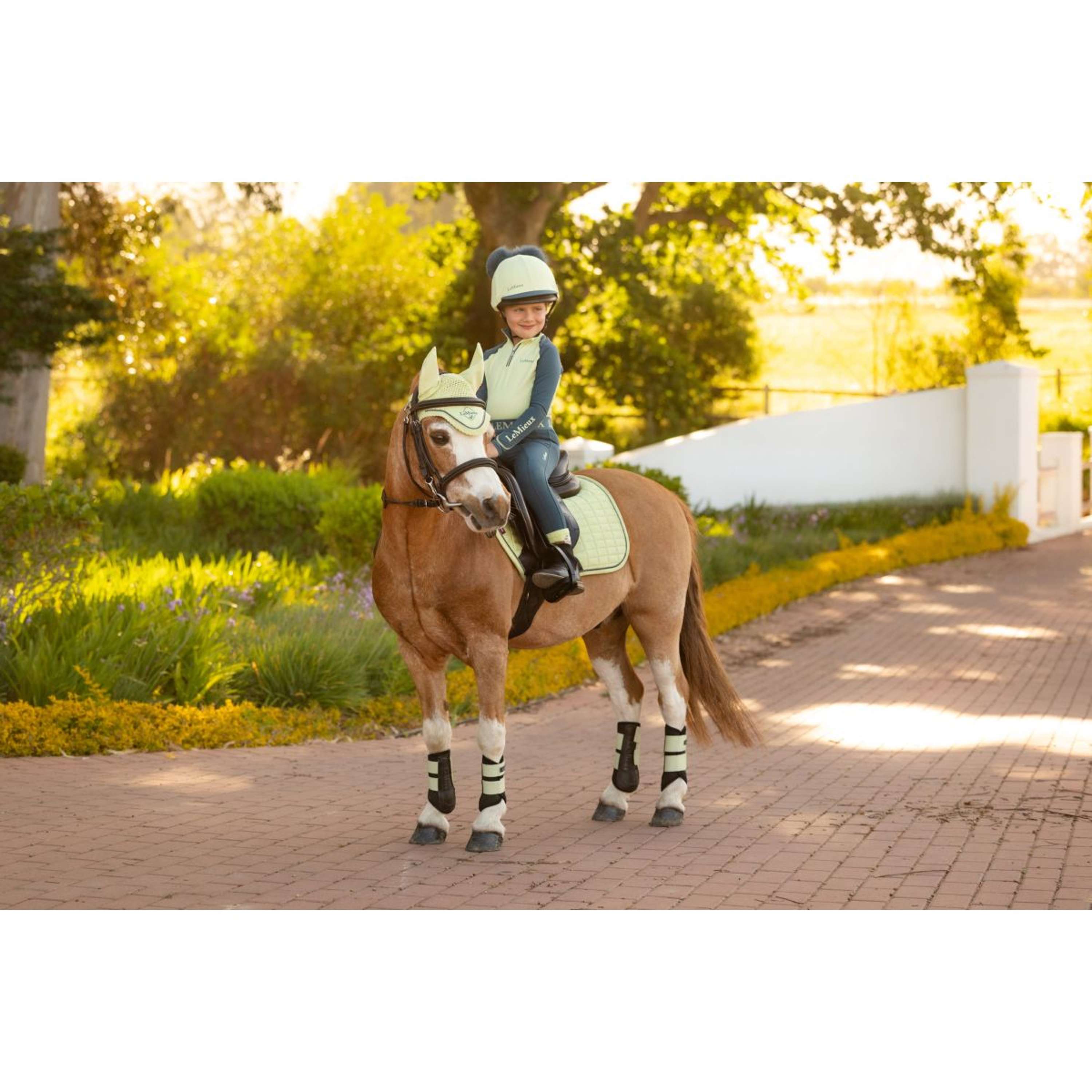LeMieux Saddlepad Mini Suede Close Contact Square Jumping Macaron