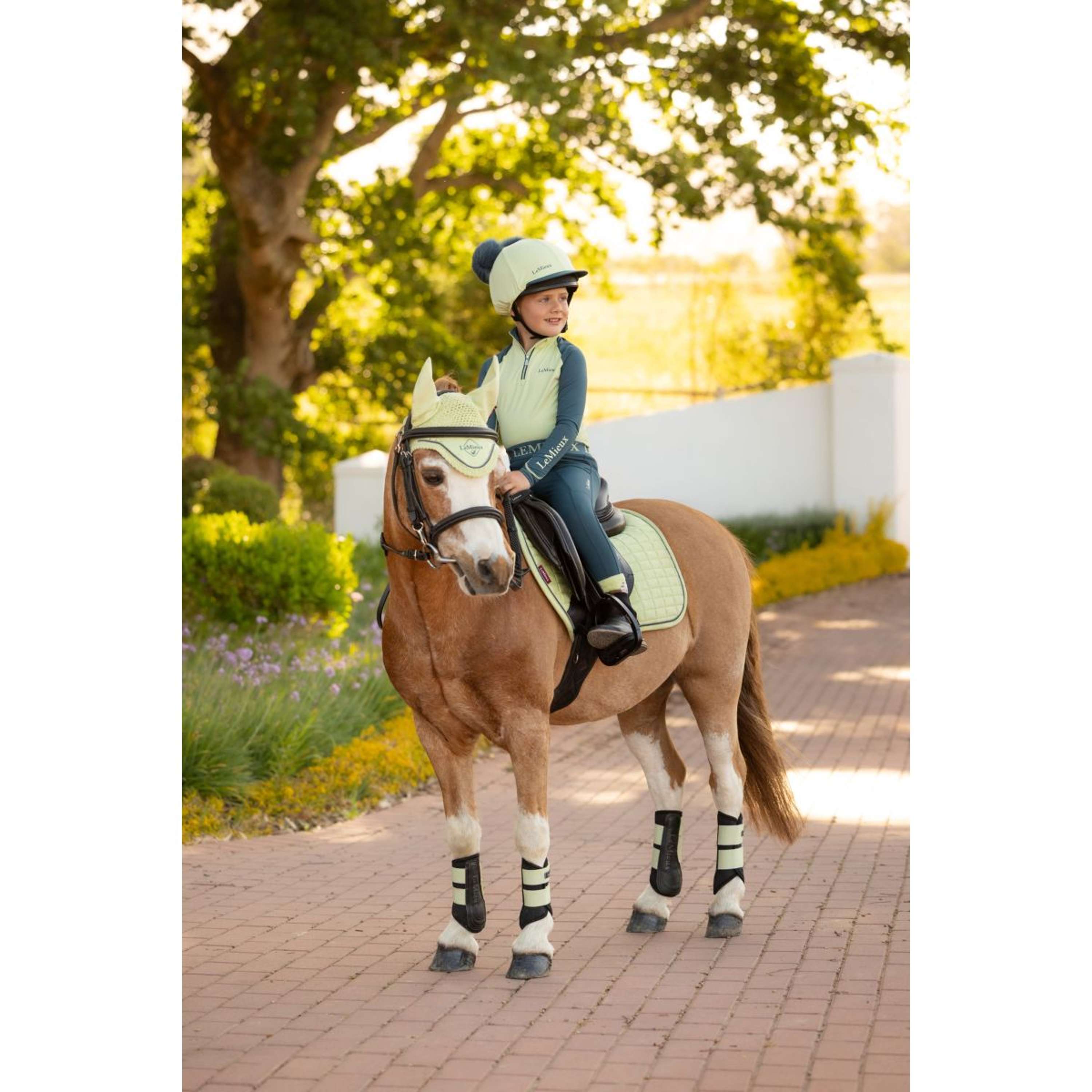 LeMieux Saddlepad Mini Suede Close Contact Square Jumping Macaron