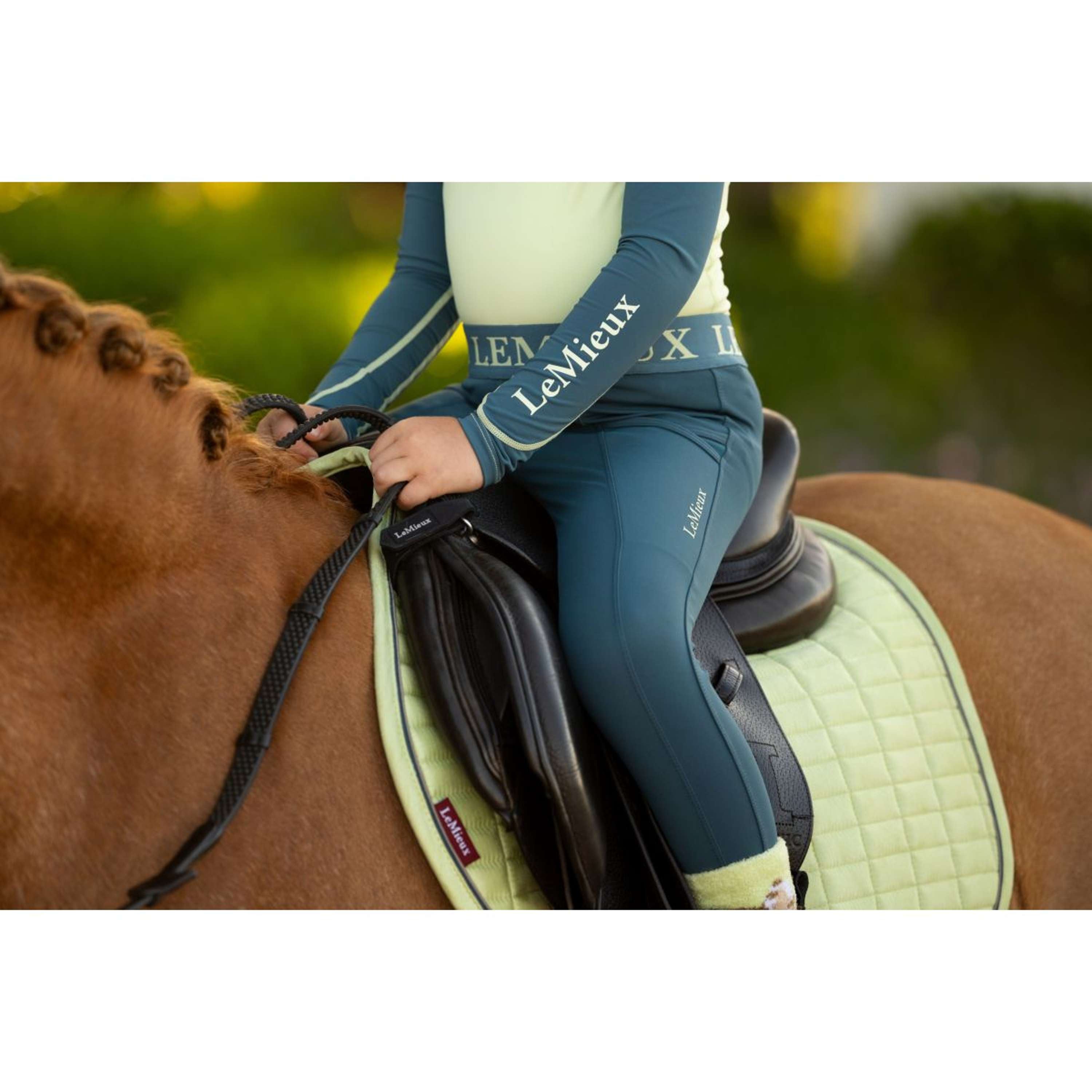 LeMieux Saddlepad Mini Suede Close Contact Square Jumping Macaron