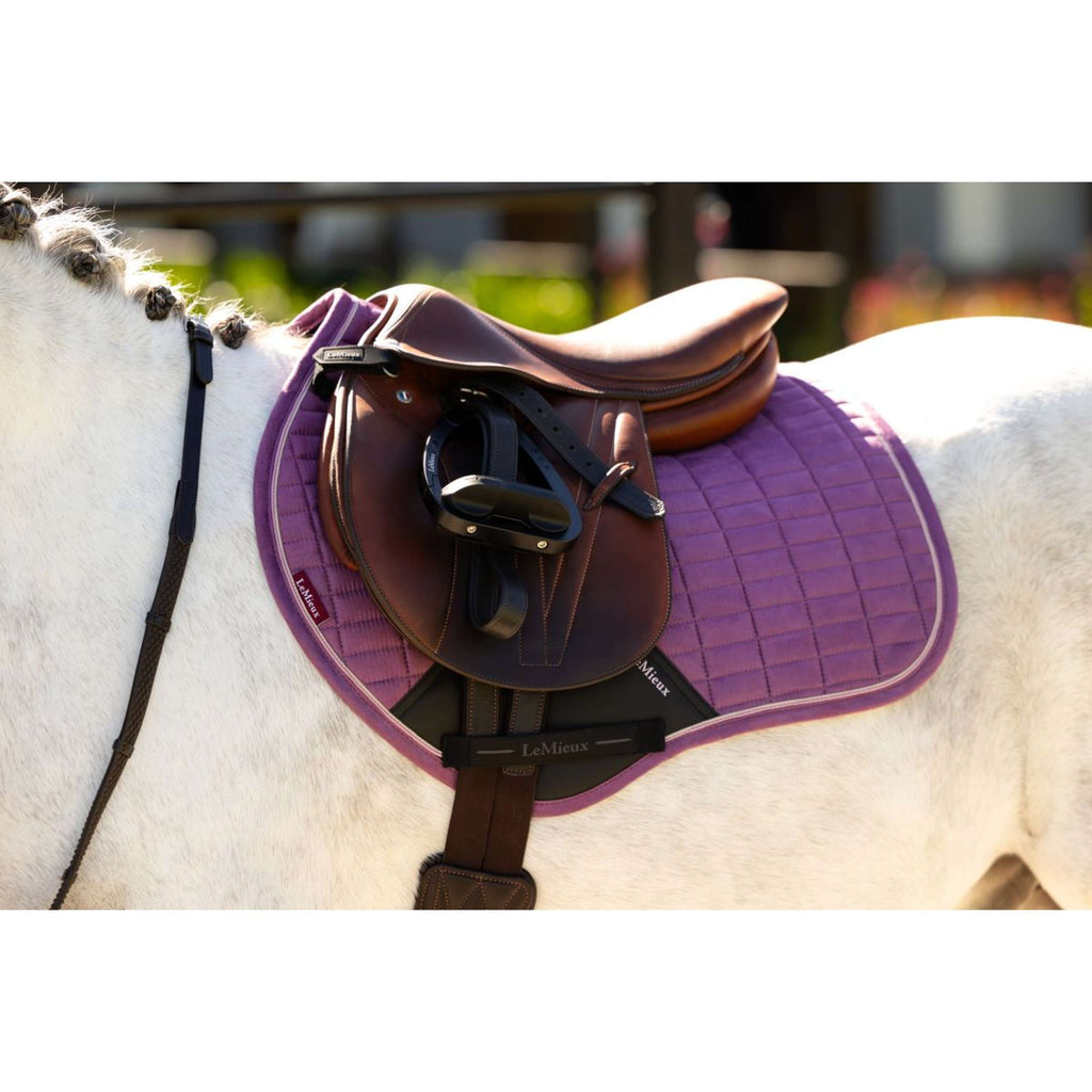 LeMieux Saddlepad Mini Suede Close Contact Square Jumping Mallow