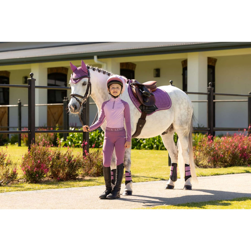 LeMieux Saddlepad Mini Suede Close Contact Square Jumping Mallow