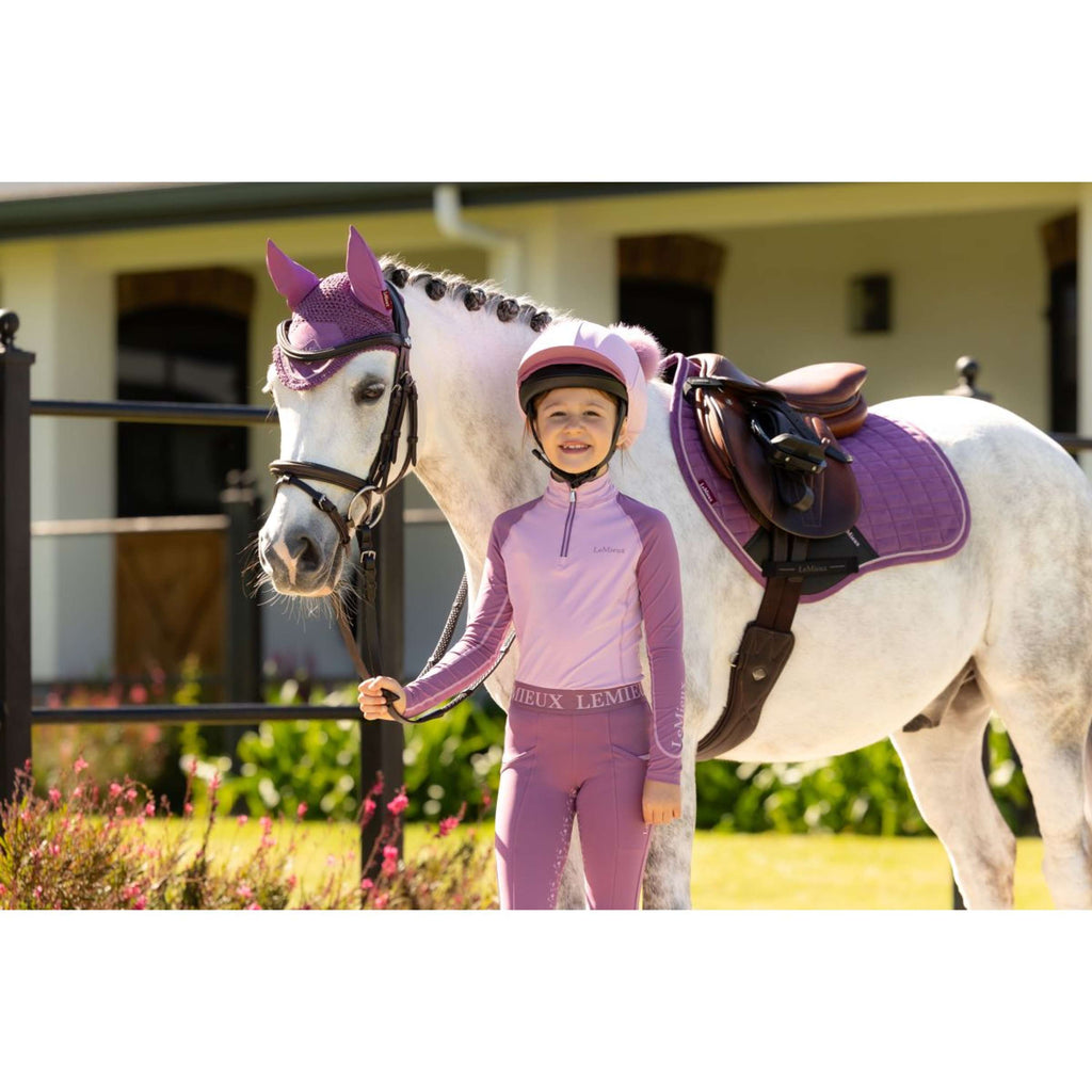 LeMieux Saddlepad Mini Suede Close Contact Square Jumping Mallow