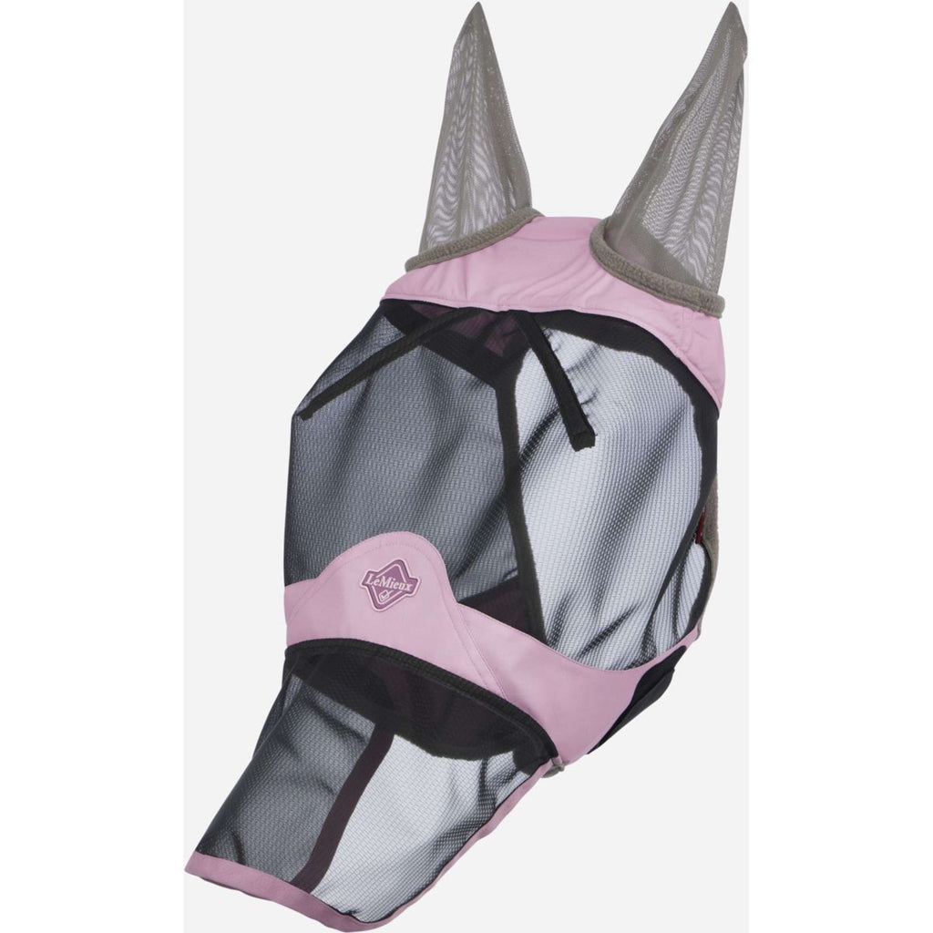 LeMieux Fly Mask Visor-Tek With Nose Protection Fondant
