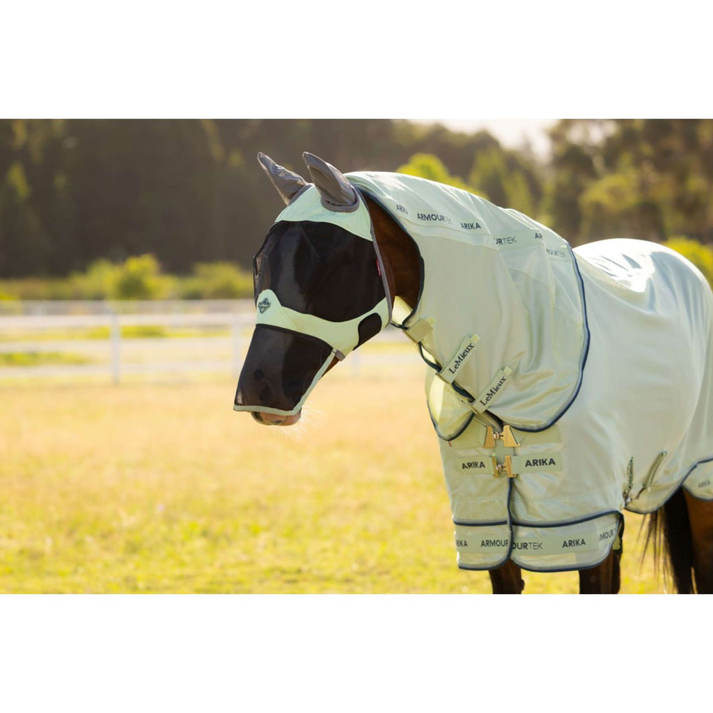 LeMieux Fly Mask Visor-Tek With Nose Protection Macaron