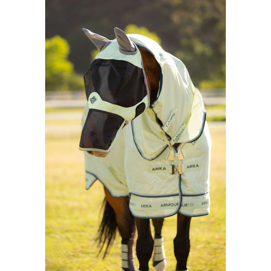 LeMieux Fly Mask Visor-Tek With Nose Protection Macaron