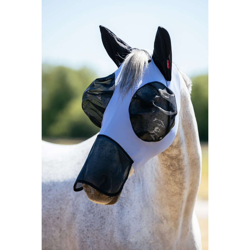 LeMieux Fly Mask Bug Relief With Nose Protection Powder Blue