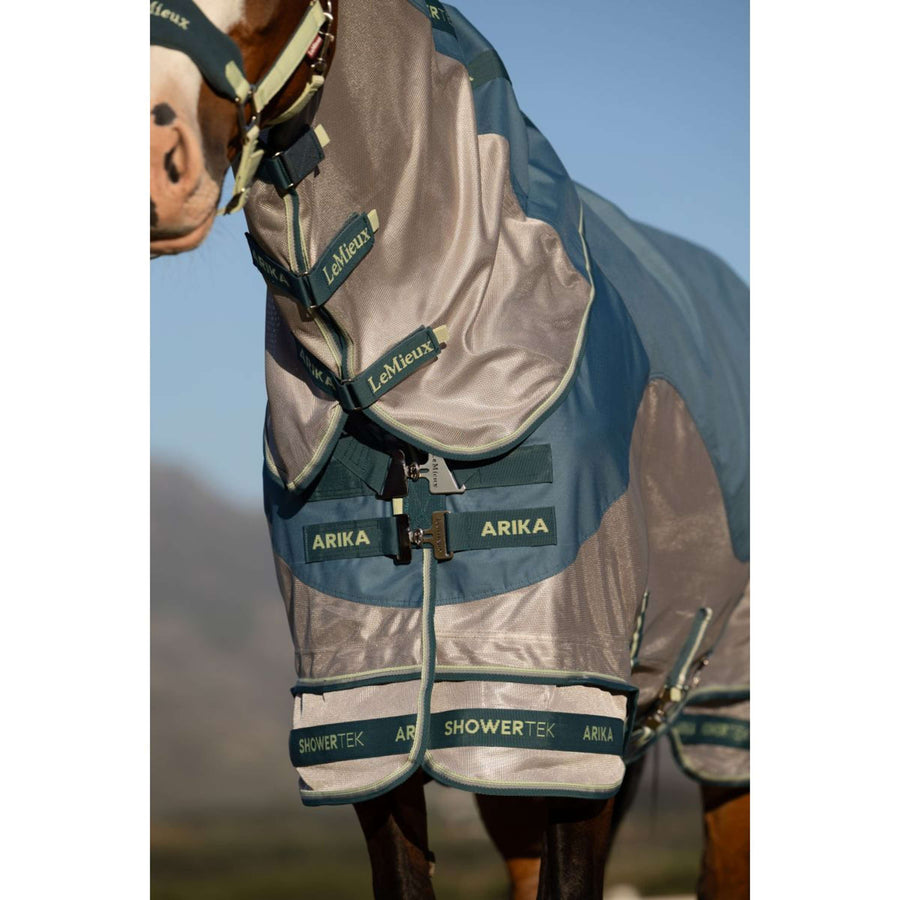 LeMieux Fly Rug Arika Camo Shower-Tek Removable Neck Jungle