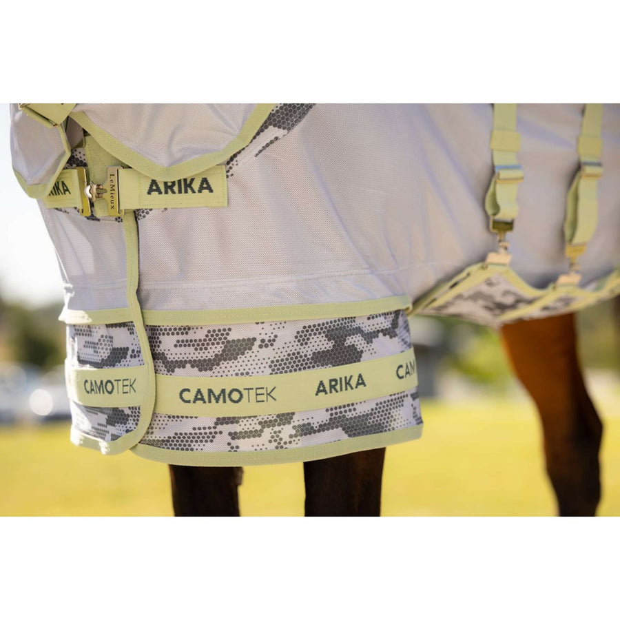 LeMieux Fly Rug Arika Camo-Tek with a Hood Macaron