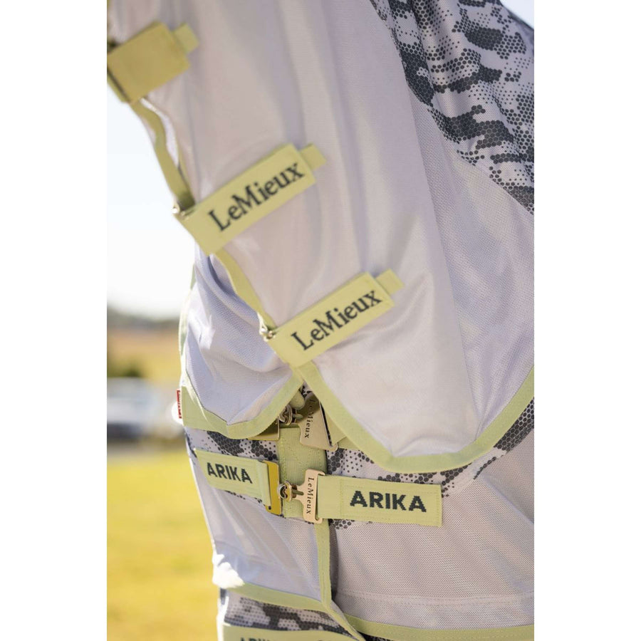 LeMieux Fly Rug Arika Camo-Tek with a Hood Macaron