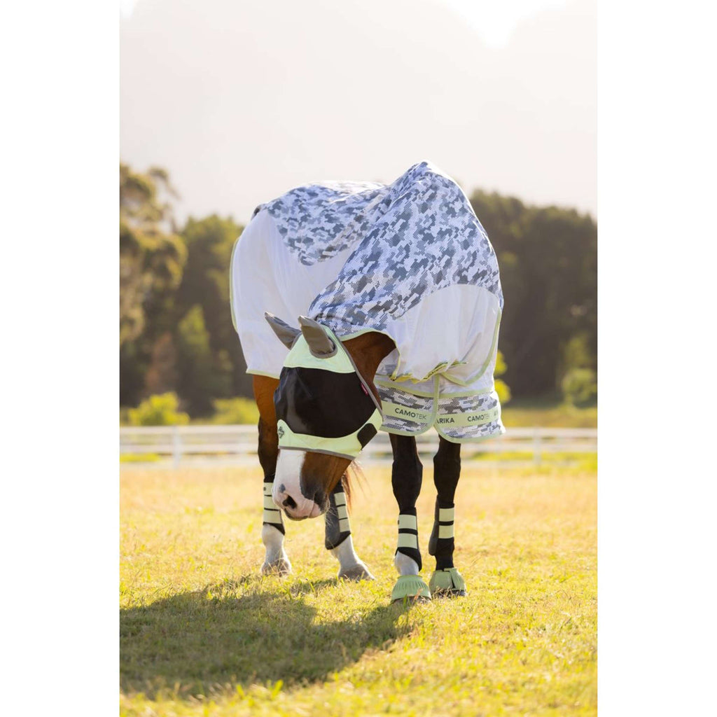 LeMieux Fly Rug Arika Camo-Tek with a Hood Macaron