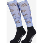 LeMieux Socks Footsie Zebra Black/Blue