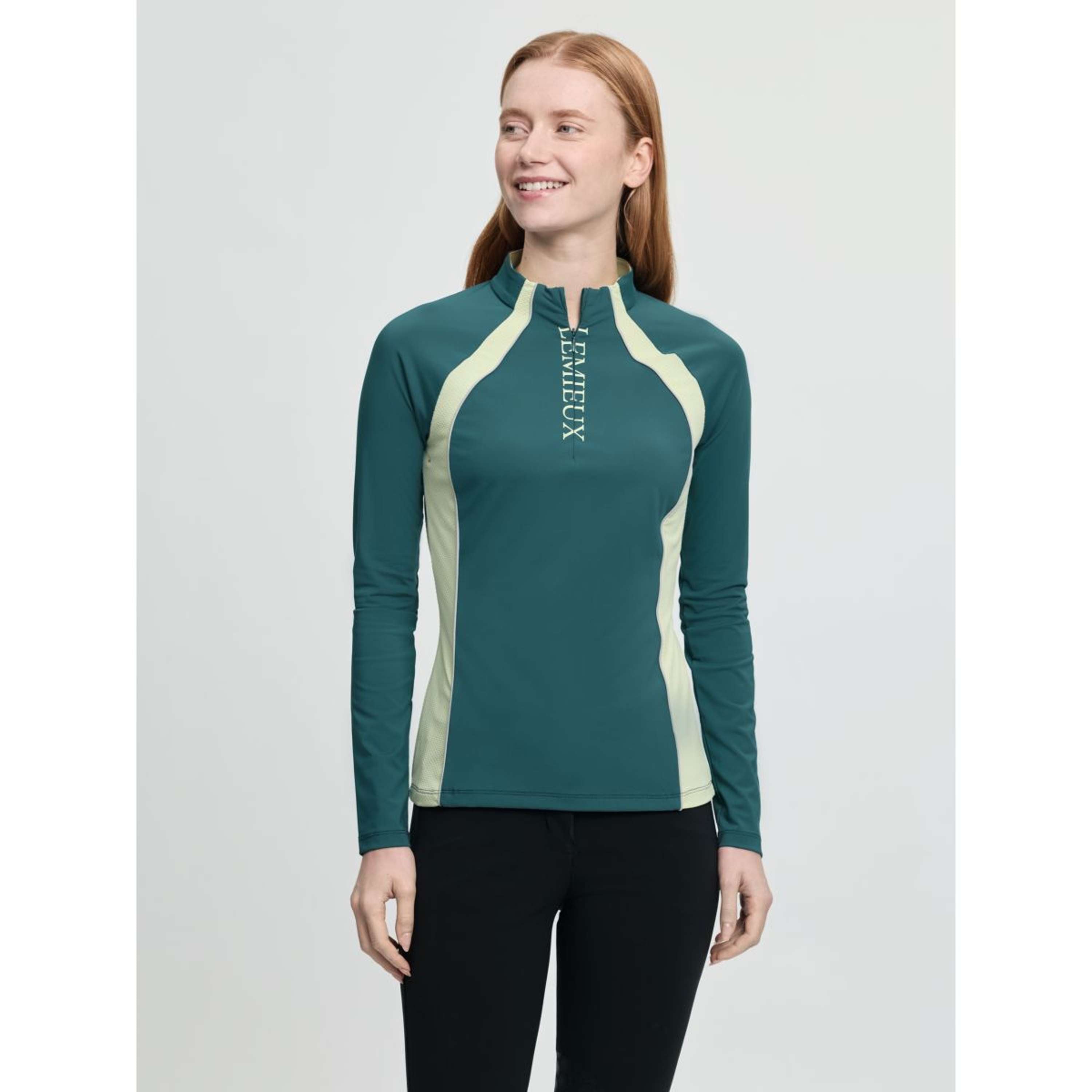 LeMieux Base Layer Philippa Mesh Long Sleeves Jungle