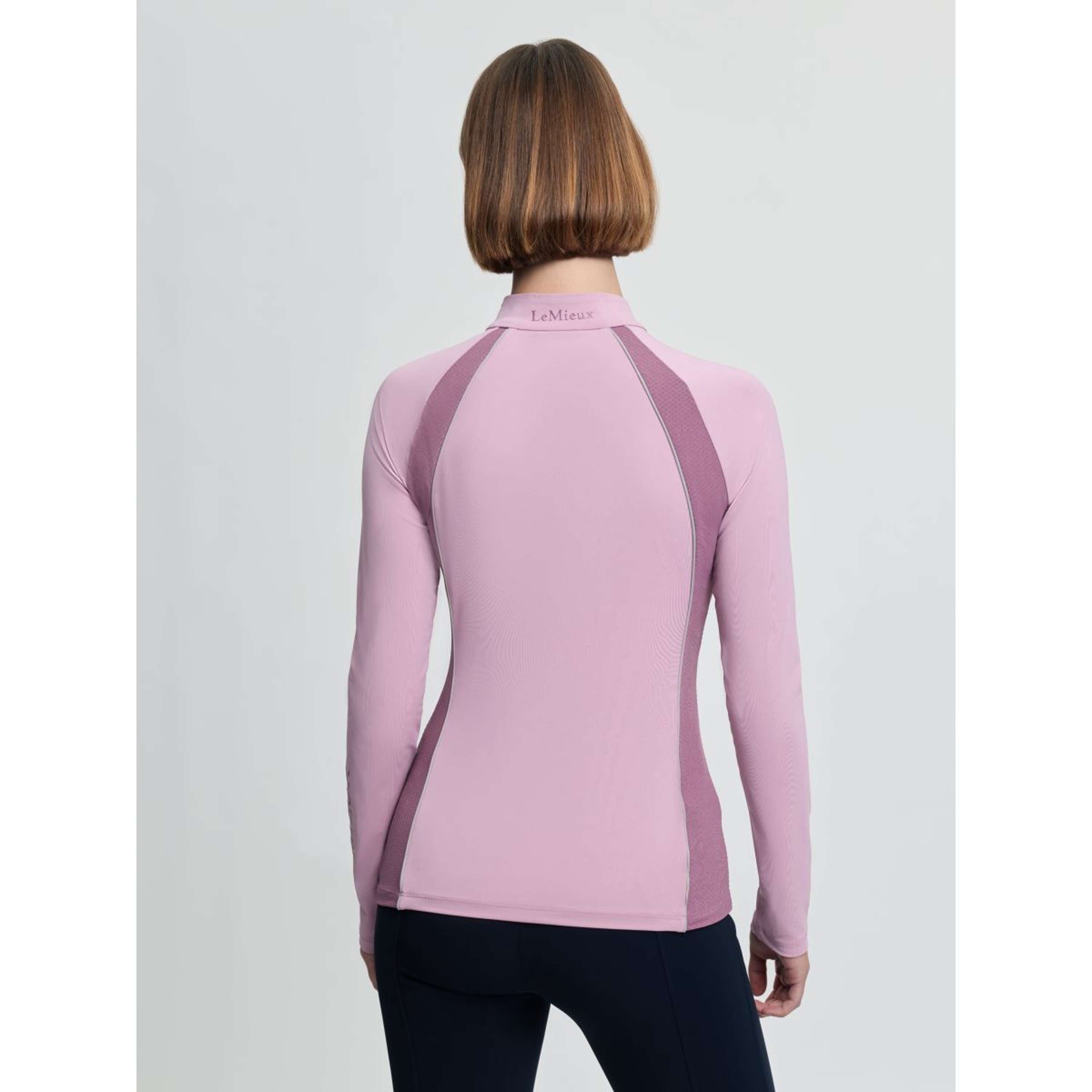 LeMieux Base Layer Philippa Mesh Long Sleeves Fondant