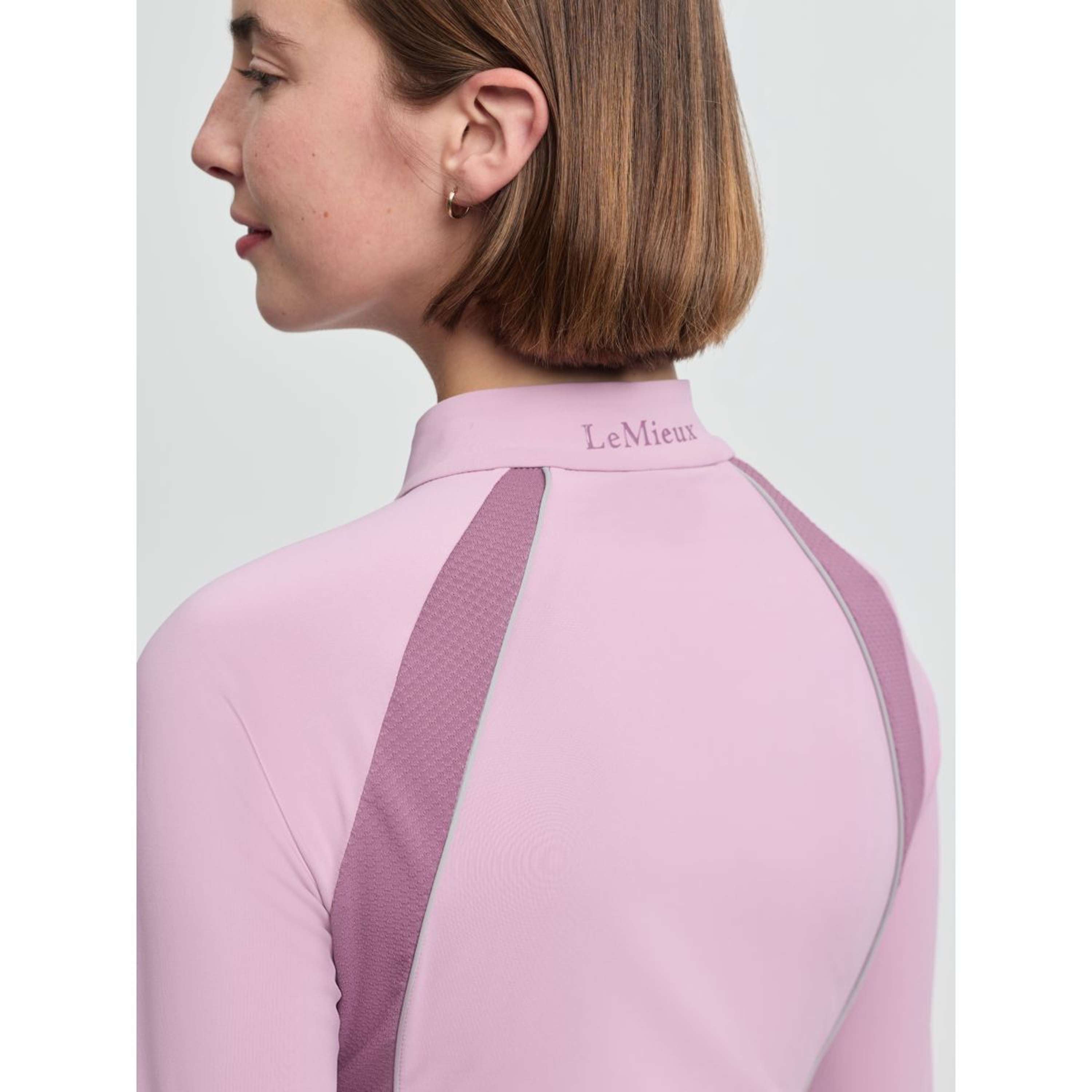 LeMieux Base Layer Philippa Mesh Long Sleeves Fondant