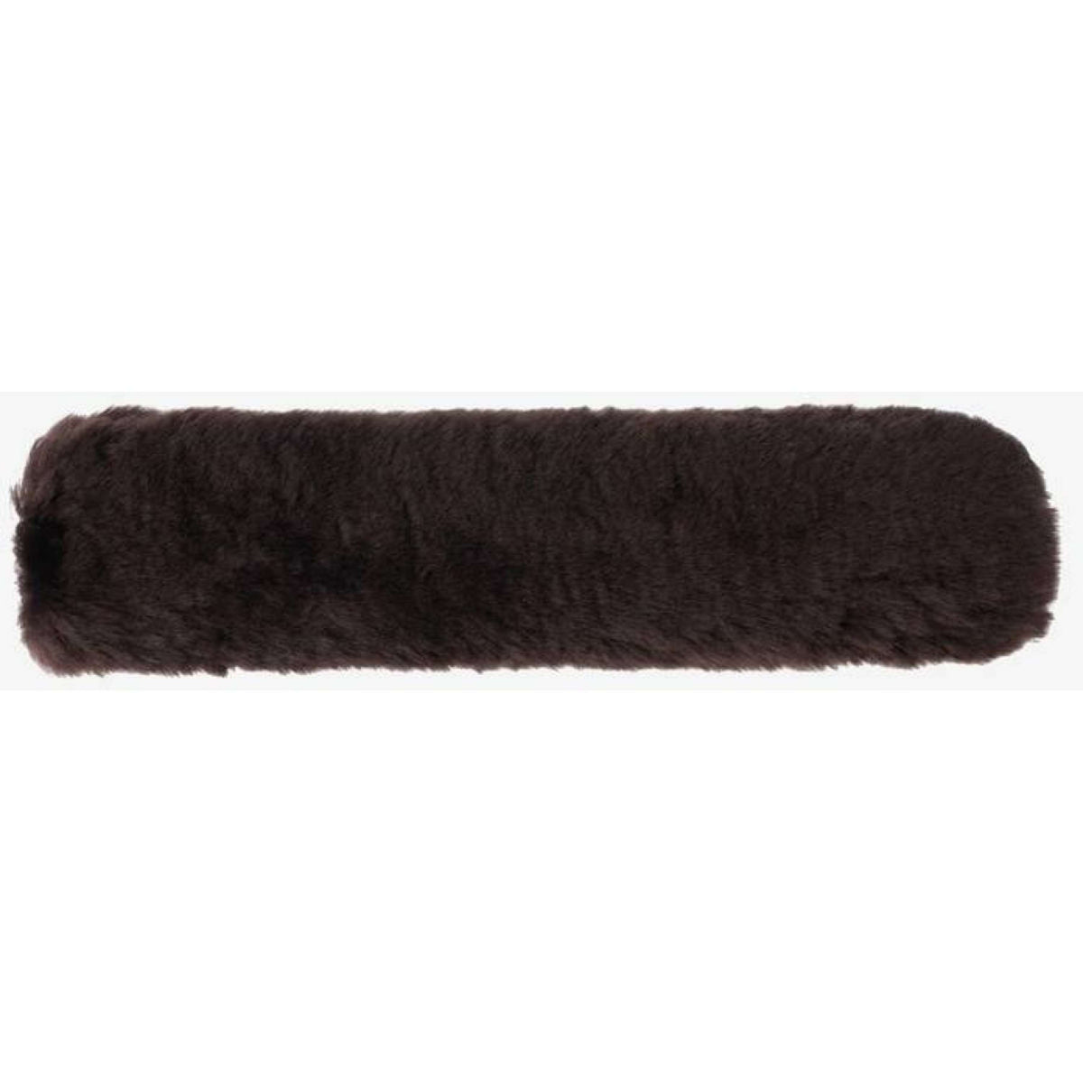 LeMieux Fur Padded Nose Band Faux Lambswool Brown