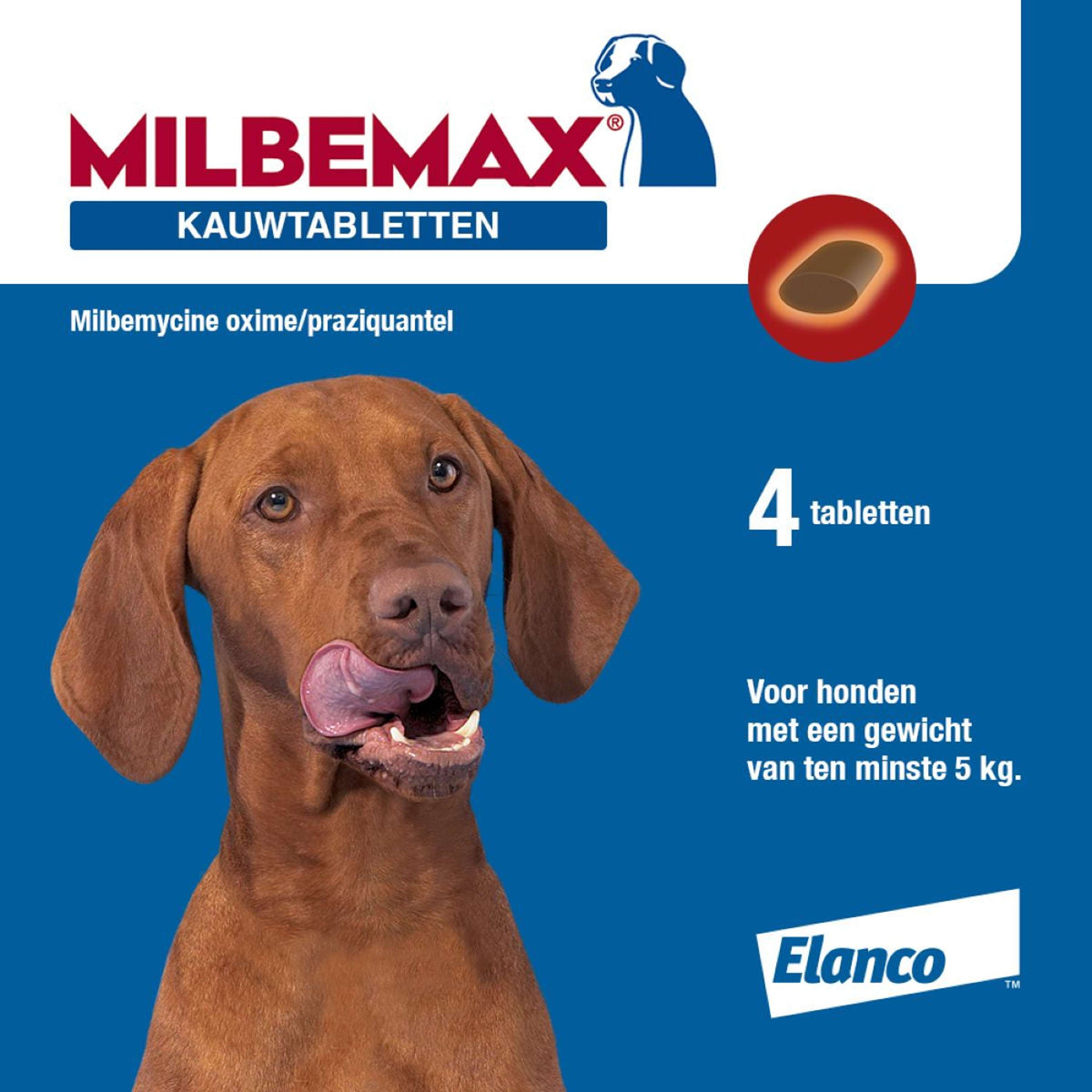 Milbemax Chewing Tablet Tasty Big Dog 4 Tablets