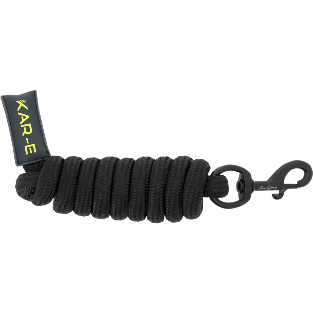 K by EQUITHÈME Lead Rope Triton with Carabiner Black