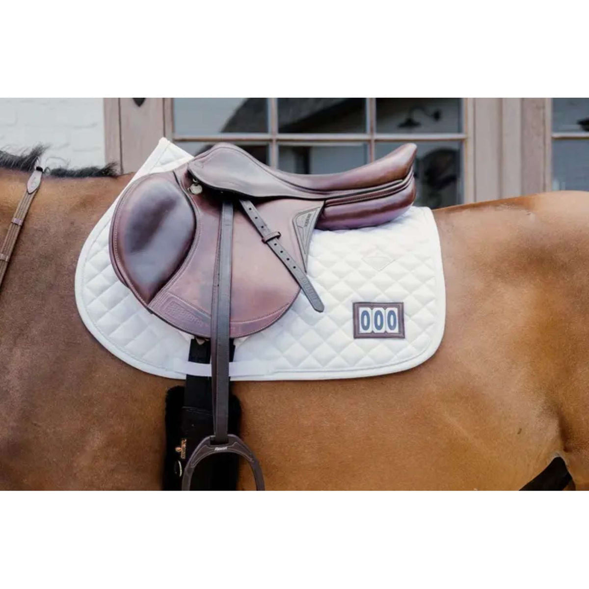 Kentucky Horsewear Saddlepad Diamond Competiton Jumping White