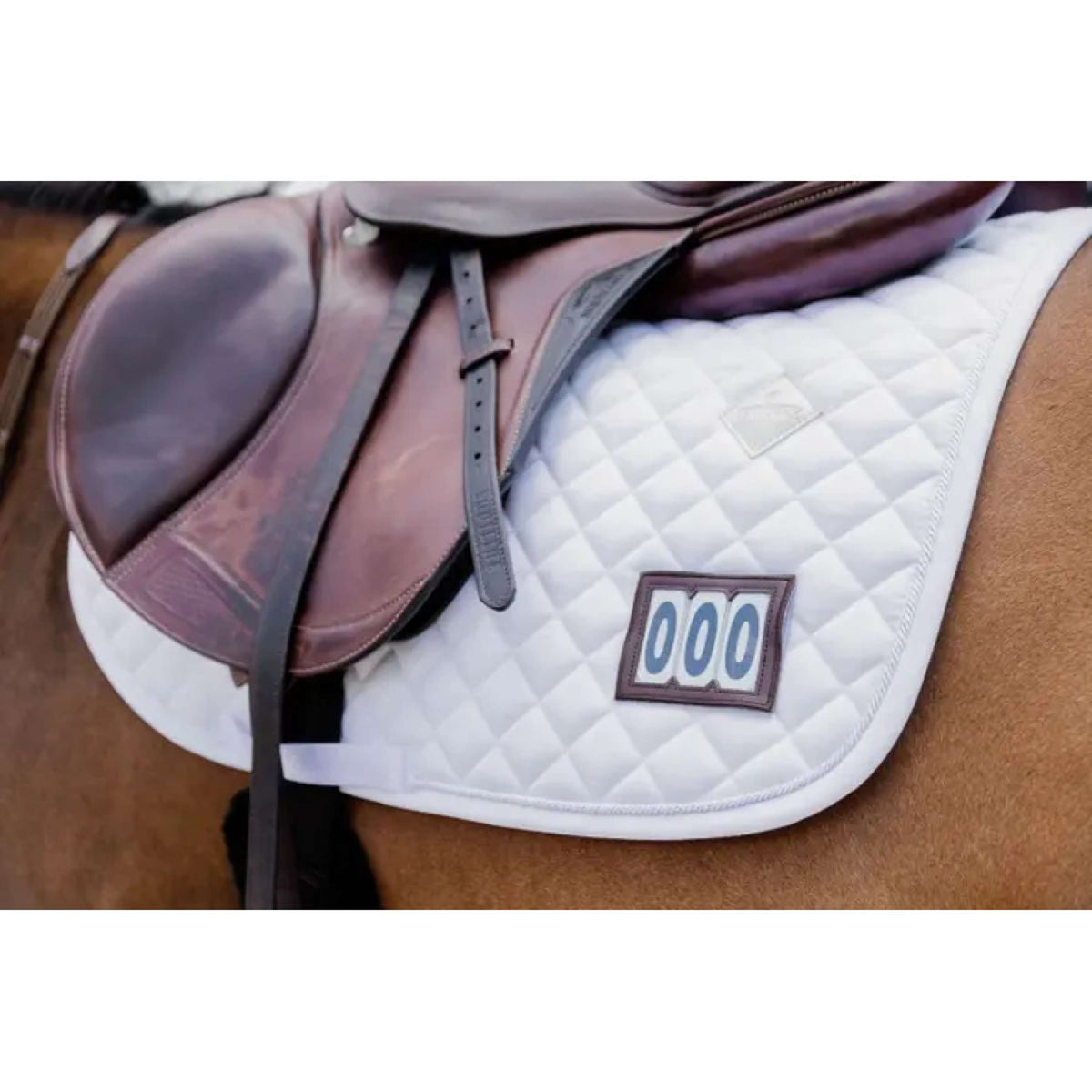 Kentucky Horsewear Saddlepad Diamond Competiton Jumping White