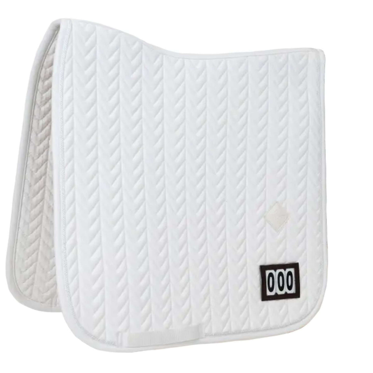 Kentucky Horsewear Saddlepad Fishbone Competiton Dressage White