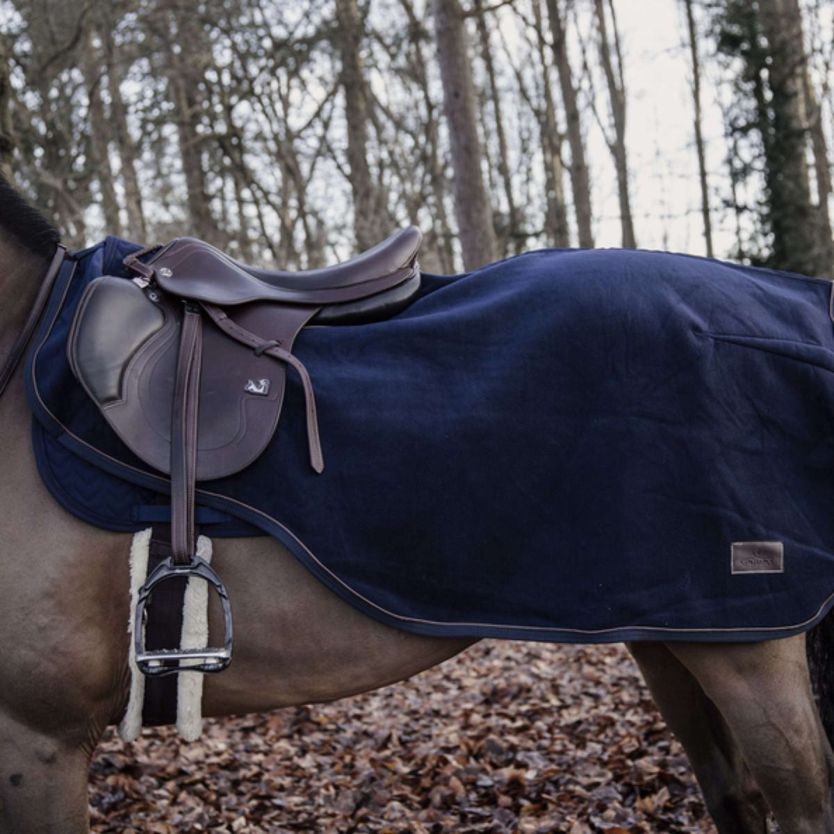 Kentucky Exercise Rug Heavy Fleece Navy