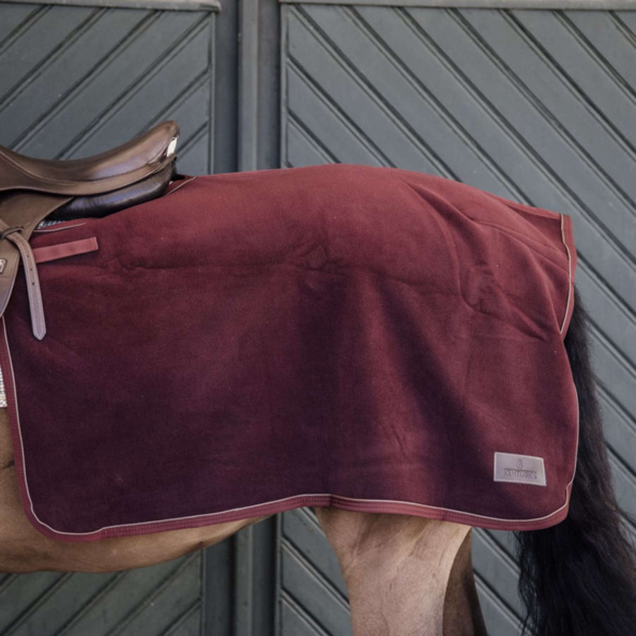 Kentucky Exercise Rug Square Heavy Fleece Bordeaux