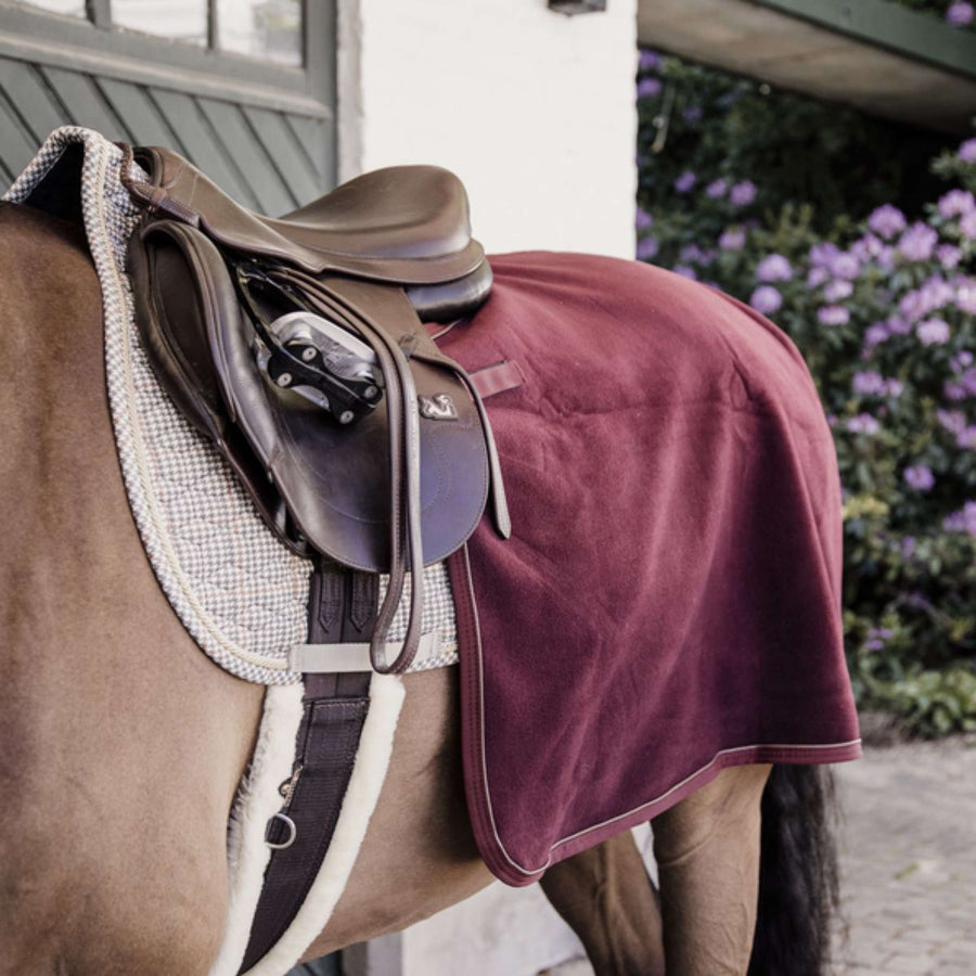 Kentucky Exercise Rug Square Heavy Fleece Bordeaux