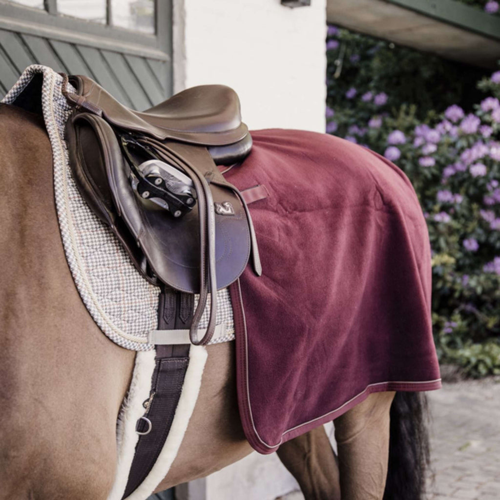 Kentucky Exercise Rug Square Heavy Fleece Bordeaux
