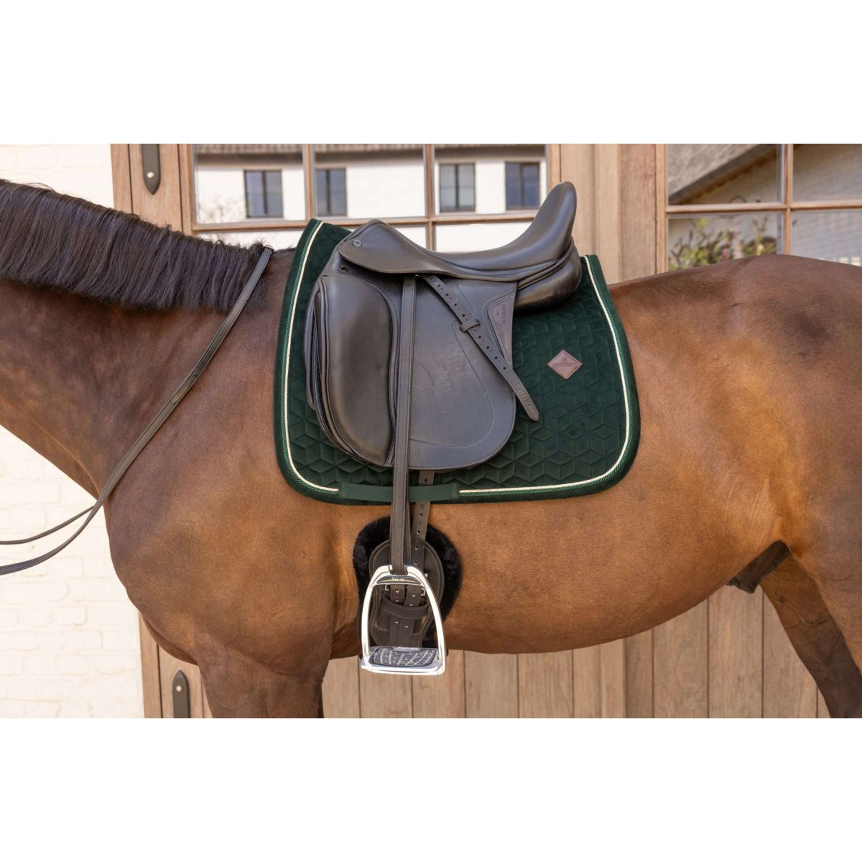 Kentucky Saddlepad Velvet Dressage Pine Green
